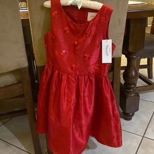 New Gymboree red party dress size 6